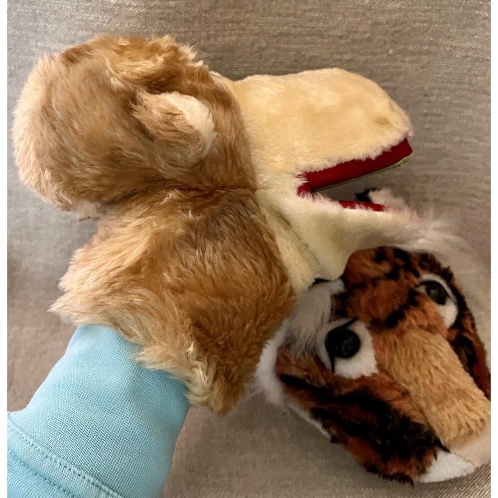 Vtg DS Max Plush Bigmouth Hand Animal Puppets Interactive Hook n' Loop Mouths - Picture 6 of 16